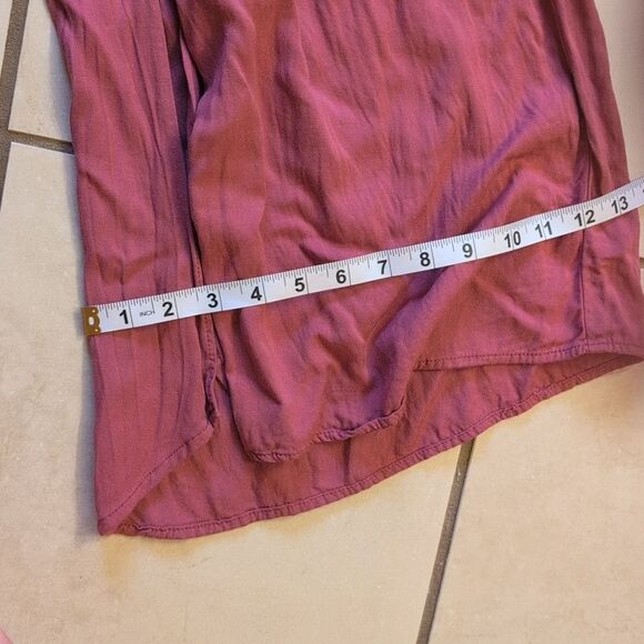 Rewash Wide Leg  Smocked Waist Pants with leg slits dusky pink size L - Picture 11 of 13